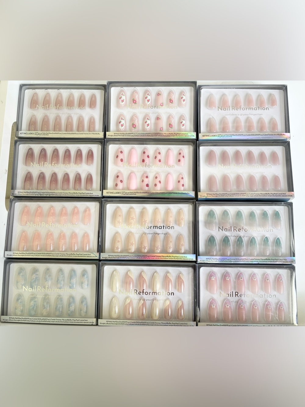 4 New Nail Reformation / Glamnetic nails price each or bundle MSG COLORS TO BUY